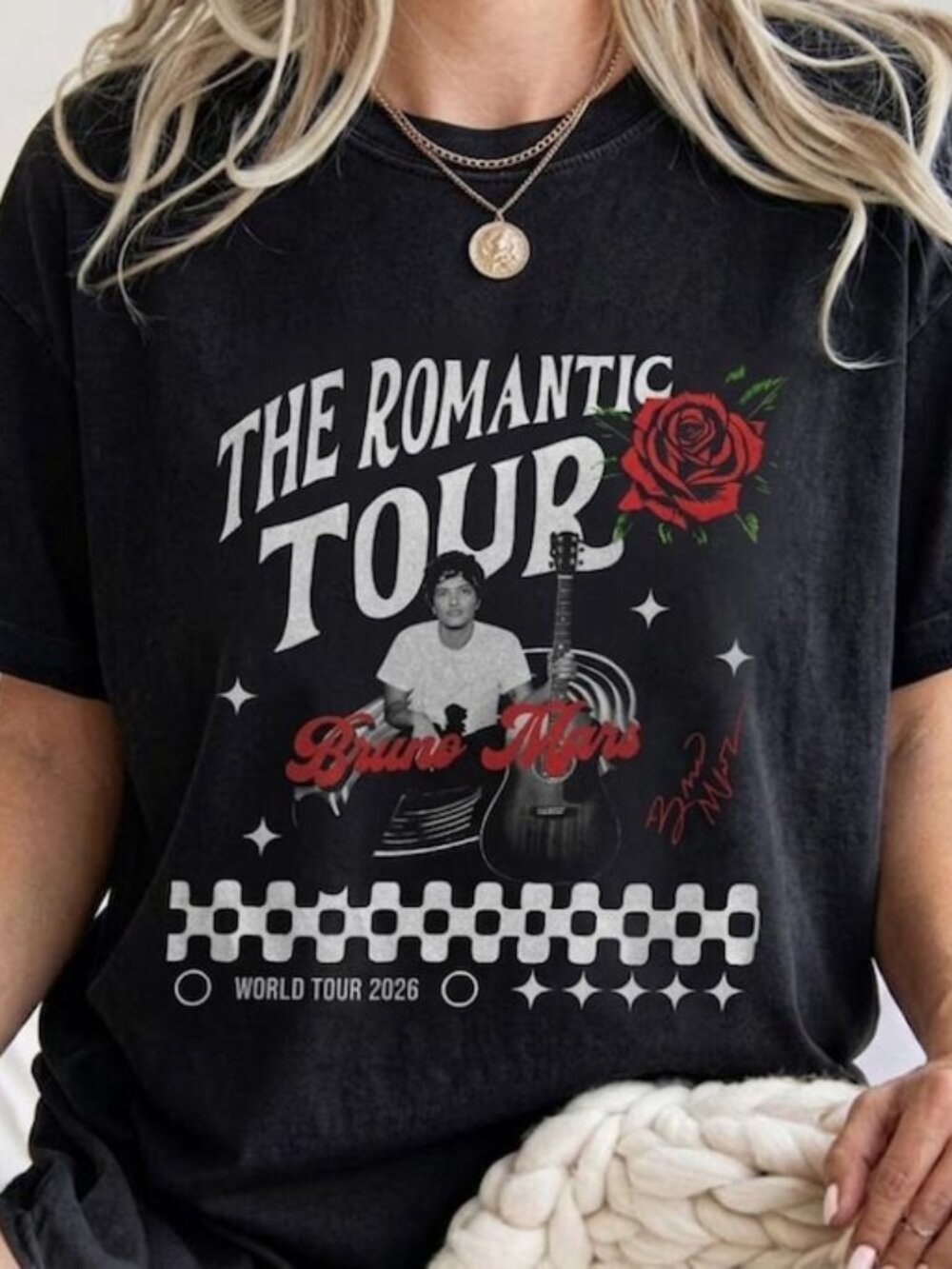 Bruno Mars Romantic World Tour 2026 T Shirt